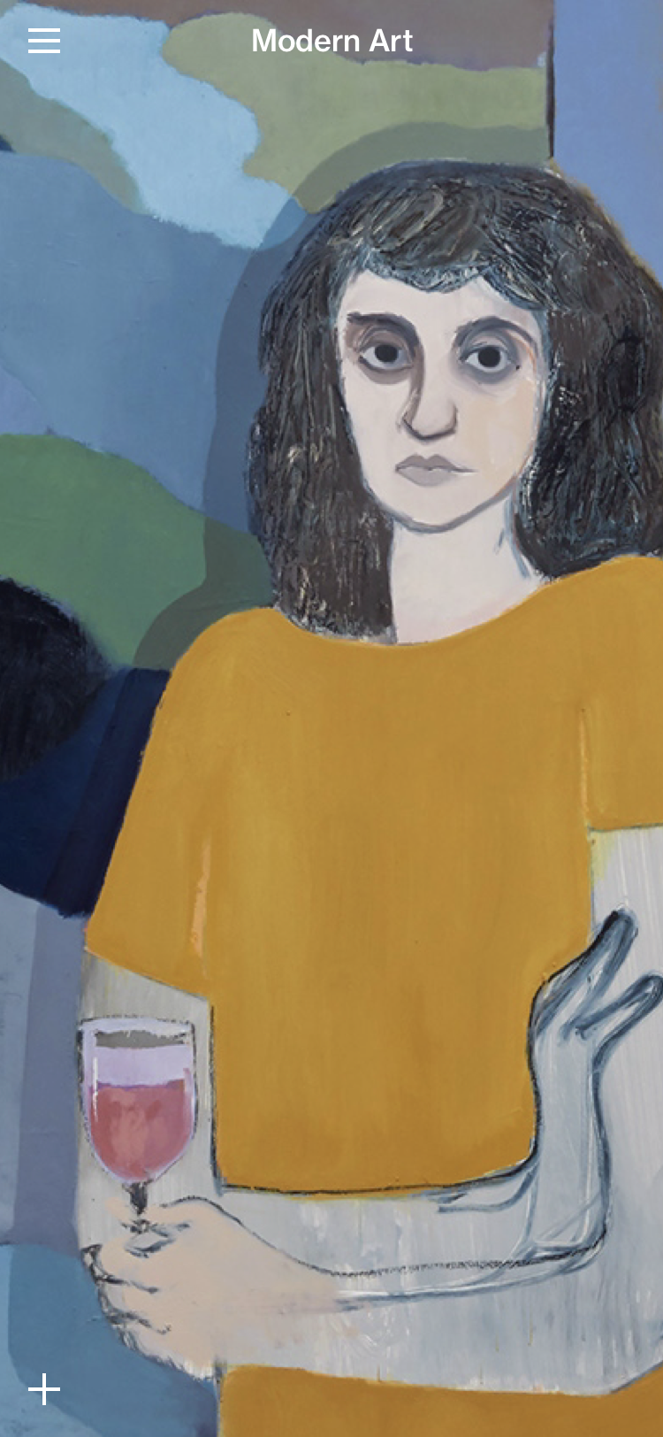Mobile view of Modern Art website